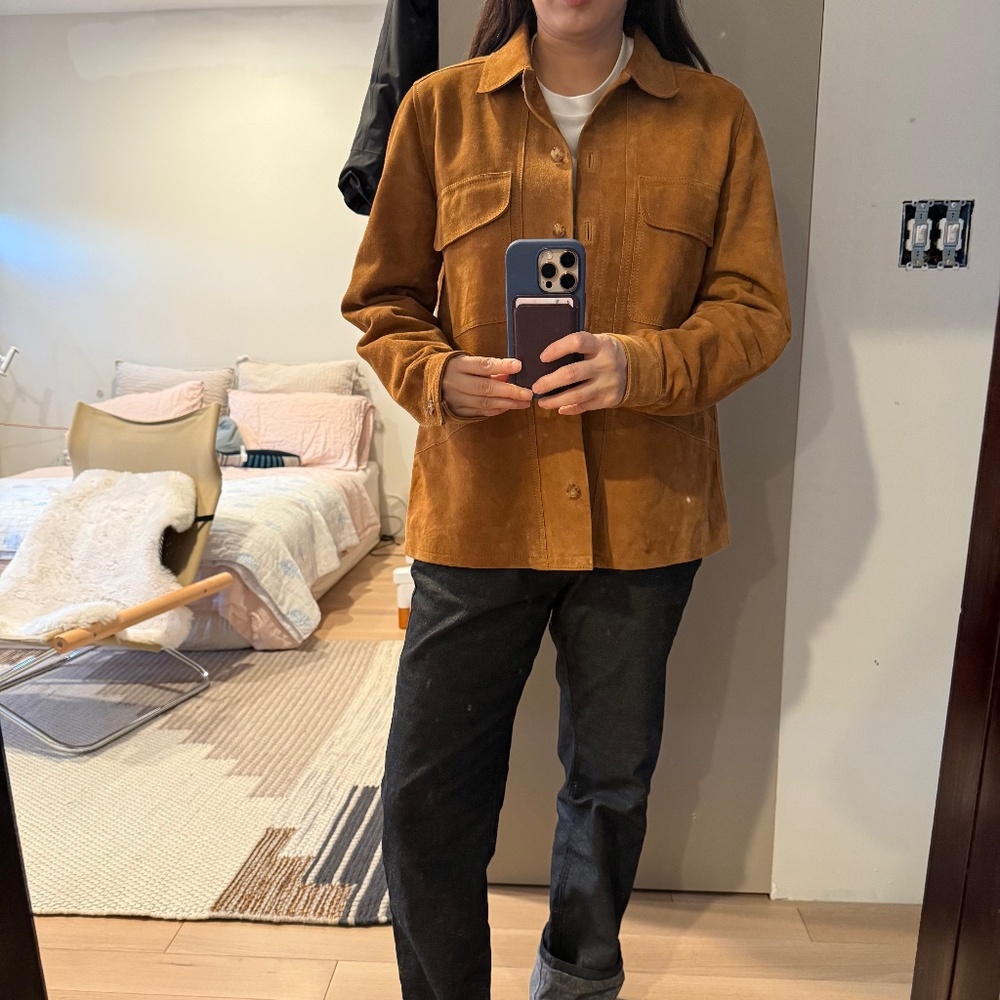 Sezane Willa Suede Jacket in Small (Excellent Condition)